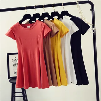 2018 Suit-dress Dress Korea Solid Color Short Sleeve New Pattern Dress Woman Summer High All-match Thin Waist A Word Skirt30
2018 Suit-dress Dress Korea Solid Color Short Sleeve New Pattern Dress Woman Summer High All-match Thin Waist A Word Skirt30