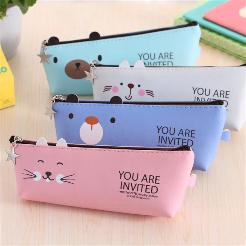 School Office Cute Pencil Cases Girl Male Kawaii PU Cartoon School Student Supplies Pen Box Pen Bag Stationery Storage Bag 05168
School Office Cute Pencil Cases Girl Male Kawaii PU Cartoon School Student Supplies Pen Box Pen Bag Stationery Storage Bag 05168
