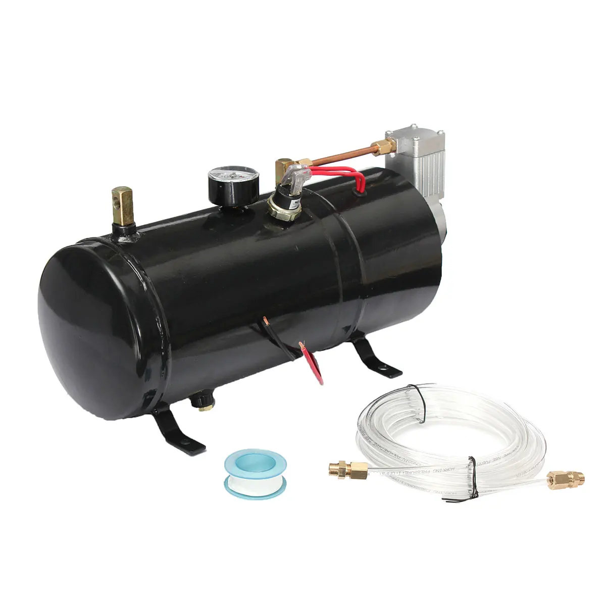 110 PSI 12V Compressor Electric Air Compressor with 3 liters Tank Capacity for Air Horn Train Truck Auto Bicycles Tire H004 B1
110 PSI 12V Compressor Electric Air Compressor with 3 liters Tank Capacity for Air Horn Train Truck Auto Bicycles Tire H004 B1