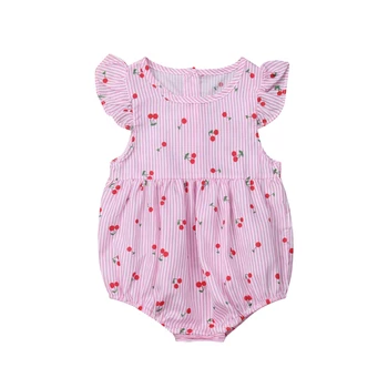 Cute Cherry Print Newborn Infant Baby Girls Rompers Off Shoulder Baby Girl Summer Jumpsuit Playsuit Baby Clothing
Cute Cherry Print Newborn Infant Baby Girls Rompers Off Shoulder Baby Girl Summer Jumpsuit Playsuit Baby Clothing