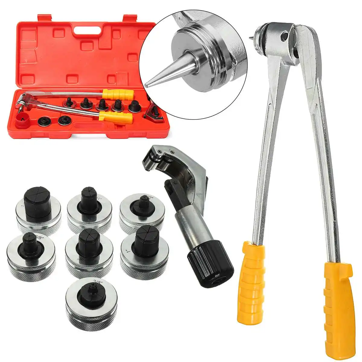 7 Lever Hydraulic Copper Tube Expander Tool Kit Pipe Expander Tube Cutter Plumbing Air Conditioner
7 Lever Hydraulic Copper Tube Expander Tool Kit Pipe Expander Tube Cutter Plumbing Air Conditioner