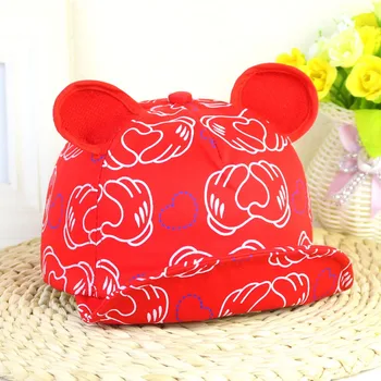 New Spring Autumn Soft Whole Cotton Baby Hat Lovely Cartoon Mouse Ear Children Baby Hat Sun Cap Palm Print Cap Baby Accessories
New Spring Autumn Soft Whole Cotton Baby Hat Lovely Cartoon Mouse Ear Children Baby Hat Sun Cap Palm Print Cap Baby Accessories