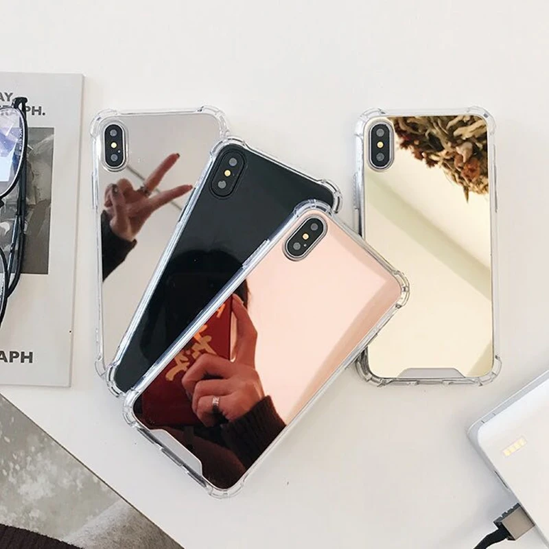 Drop resistant Mirror Phone Case For iphone 11 Pro MAX XR X 7 8 plus Protective Soft TPU Cover For Samsung Note 10 Pro S10 Plus
Drop resistant Mirror Phone Case For iphone 11 Pro MAX XR X 7 8 plus Protective Soft TPU Cover For Samsung Note 10 Pro S10 Plus