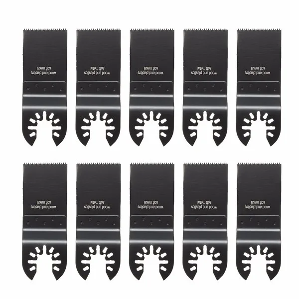 10pcs 34mm Multitool Saw Blade High Carbon Steel Blade Starlock One-pieces E-cut Multi Saw Blade Oscillating Tool
10pcs 34mm Multitool Saw Blade High Carbon Steel Blade Starlock One-pieces E-cut Multi Saw Blade Oscillating Tool