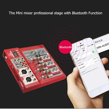LEORY USB Bluetooth 4 Channel 2 XLR mono 2 stereo Karaoke Mixer Microphone DJ Audio Console Sound Mixing 48V Phantom Power
LEORY USB Bluetooth 4 Channel 2 XLR mono 2 stereo Karaoke Mixer Microphone DJ Audio Console Sound Mixing 48V Phantom Power