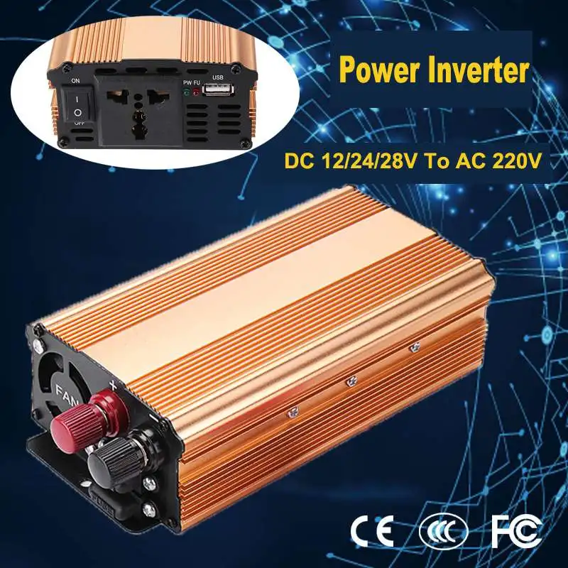 Power Inverter 3000W DC 12/24/28V To AC 220V Converter Pure Sine Wave Power Inverter Reverse Polarity Professional Inverters
Power Inverter 3000W DC 12/24/28V To AC 220V Converter Pure Sine Wave Power Inverter Reverse Polarity Professional Inverters