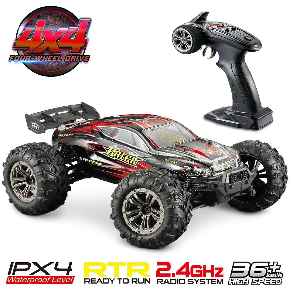 High Speed 36km/h 4WD 2.4Ghz Remote Control Truck 9138 1:16 Scale Radio Conrtolled Off-Road RC Car Electronic Monster Truck RTR
High Speed 36km/h 4WD 2.4Ghz Remote Control Truck 9138 1:16 Scale Radio Conrtolled Off-Road RC Car Electronic Monster Truck RTR