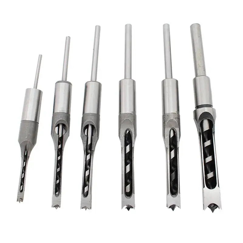 6PCS/Set 6.35-16 Size Square Hole Drill Professional Easy To Use Boring Square Eye Drill For Furniture Wood Working
6PCS/Set 6.35-16 Size Square Hole Drill Professional Easy To Use Boring Square Eye Drill For Furniture Wood Working