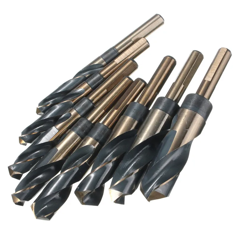 8pcs 1/2 Inch Shank HSS 4241 Twists Drill Bit Set 9/16 to 1 Inch Twists Drill for Wood Metal
8pcs 1/2 Inch Shank HSS 4241 Twists Drill Bit Set 9/16 to 1 Inch Twists Drill for Wood Metal
