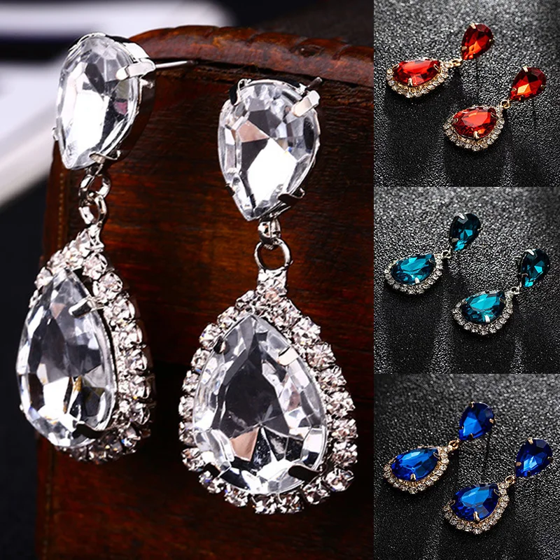 Zircon Golden Gifts 12 Colors Water Drop Silver Wedding Dress Brilliant 1Pair Drop Earring 2018 New Arrival Rhinestone Crystal
Zircon Golden Gifts 12 Colors Water Drop Silver Wedding Dress Brilliant 1Pair Drop Earring 2018 New Arrival Rhinestone Crystal