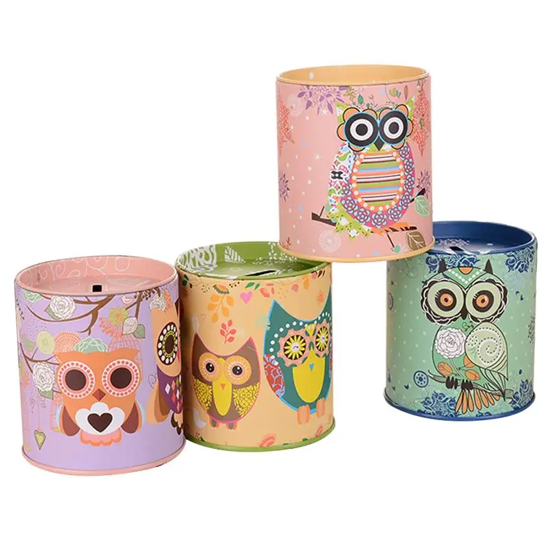 Creative Cute Piggy Bank Cartoon Child Piggy Bank Tinplate Owl Column Piggy Bank Children's Gift Style Color Random
Creative Cute Piggy Bank Cartoon Child Piggy Bank Tinplate Owl Column Piggy Bank Children's Gift Style Color Random