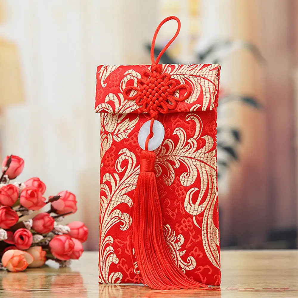 Jade Rings Money Packets Exquisite Brocade Red Envelopes Dragon Phoenix Pattern for Chinese Red Envelopes Spring Festival
Jade Rings Money Packets Exquisite Brocade Red Envelopes Dragon Phoenix Pattern for Chinese Red Envelopes Spring Festival
