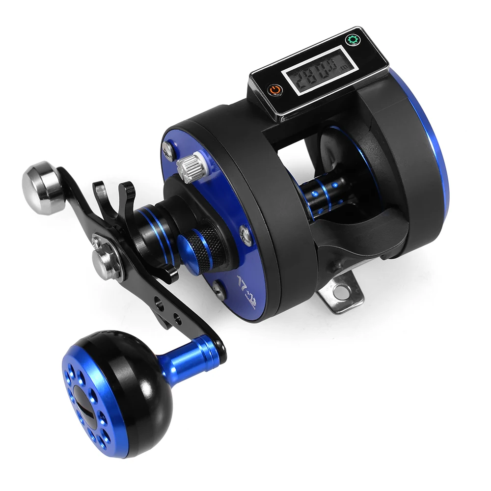 Line Counter Fishing Reel 17+1BB 5.6:1 Trolling Reel Left / Right One-way Clutch Bait Fishing Reel with Digital Display Pesca
Line Counter Fishing Reel 17+1BB 5.6:1 Trolling Reel Left / Right One-way Clutch Bait Fishing Reel with Digital Display Pesca