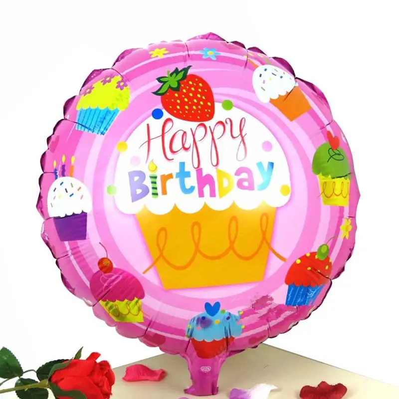 18 inch HAPPY BIRTHDAY Foil Balloon Lovely Round Cupcake Mylar Balloons for Kids Birthday Party Decoration
18 inch HAPPY BIRTHDAY Foil Balloon Lovely Round Cupcake Mylar Balloons for Kids Birthday Party Decoration