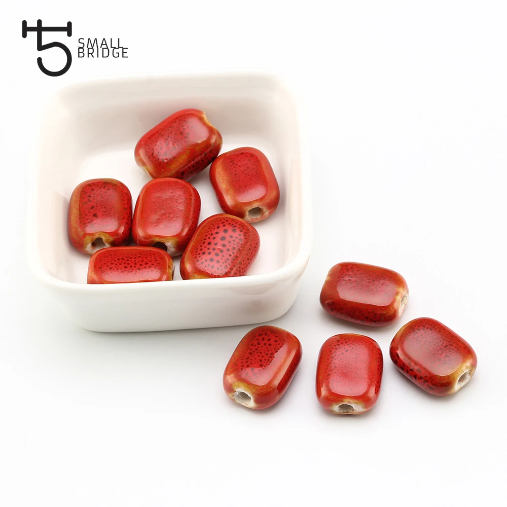 Flower Glaze Red Porcelain Ceramic Beads For Making Jewelry Bracelet Diy Accessories Cube Spot Pattern Beading Wholesale T501
Flower Glaze Red Porcelain Ceramic Beads For Making Jewelry Bracelet Diy Accessories Cube Spot Pattern Beading Wholesale T501