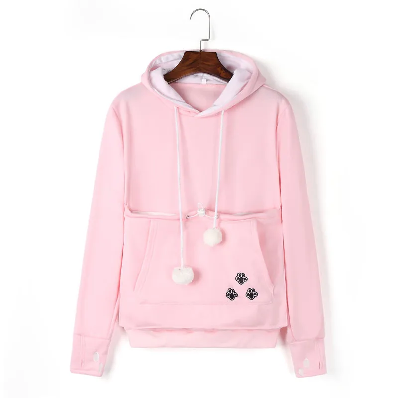 Fashion Cute Pet Carrier Holder Hoodies women sweatshirts Men Unisex Kangaroo Dog Cat Pouch Large Pocket Coat Winter Tops
Fashion Cute Pet Carrier Holder Hoodies women sweatshirts Men Unisex Kangaroo Dog Cat Pouch Large Pocket Coat Winter Tops