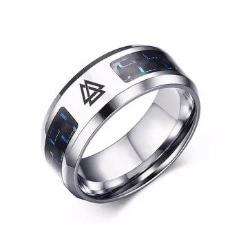 Laser Engraving Valknut Odinnn Norse god Viking Symbol Weddign Band Stainless Steel Carbon Fibre Men Ring
Laser Engraving Valknut Odinnn Norse god Viking Symbol Weddign Band Stainless Steel Carbon Fibre Men Ring