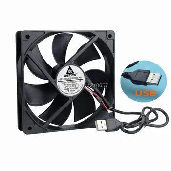 1PCS Gdstime DC 5V USB 1500rpm 120mm 120x120x25mm 12025S Cooler Motor Brushless Cooling Fan
1PCS Gdstime DC 5V USB 1500rpm 120mm 120x120x25mm 12025S Cooler Motor Brushless Cooling Fan