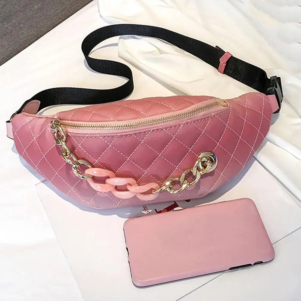 2019 New Fashion Waist Bags Women Fanny Pack Female Belt Bag Black Geometric Chest Phone Pouch Gradient Chain Bag Pack
2019 New Fashion Waist Bags Women Fanny Pack Female Belt Bag Black Geometric Chest Phone Pouch Gradient Chain Bag Pack