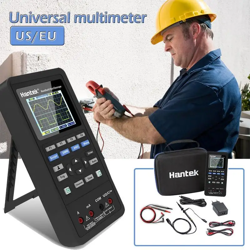 Hantek 3in1 Digital Oscilloscope+Waveform Generator+Multimeter Portable USB 2 Channels 40mhz 70mhz LCD Display Test Meter Tools
Hantek 3in1 Digital Oscilloscope+Waveform Generator+Multimeter Portable USB 2 Channels 40mhz 70mhz LCD Display Test Meter Tools