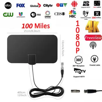 Mini 100 Miles Booster Active Indoor HD Digital TV Antenna Aerial HDTV Freeview TV Antenna
Mini 100 Miles Booster Active Indoor HD Digital TV Antenna Aerial HDTV Freeview TV Antenna