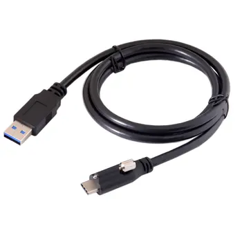 CY 1.2m USB 3.1 Type-C USB-C Locking Connector to Standard USB3.0 Data Cable With Panel Mount Screw
CY 1.2m USB 3.1 Type-C USB-C Locking Connector to Standard USB3.0 Data Cable With Panel Mount Screw