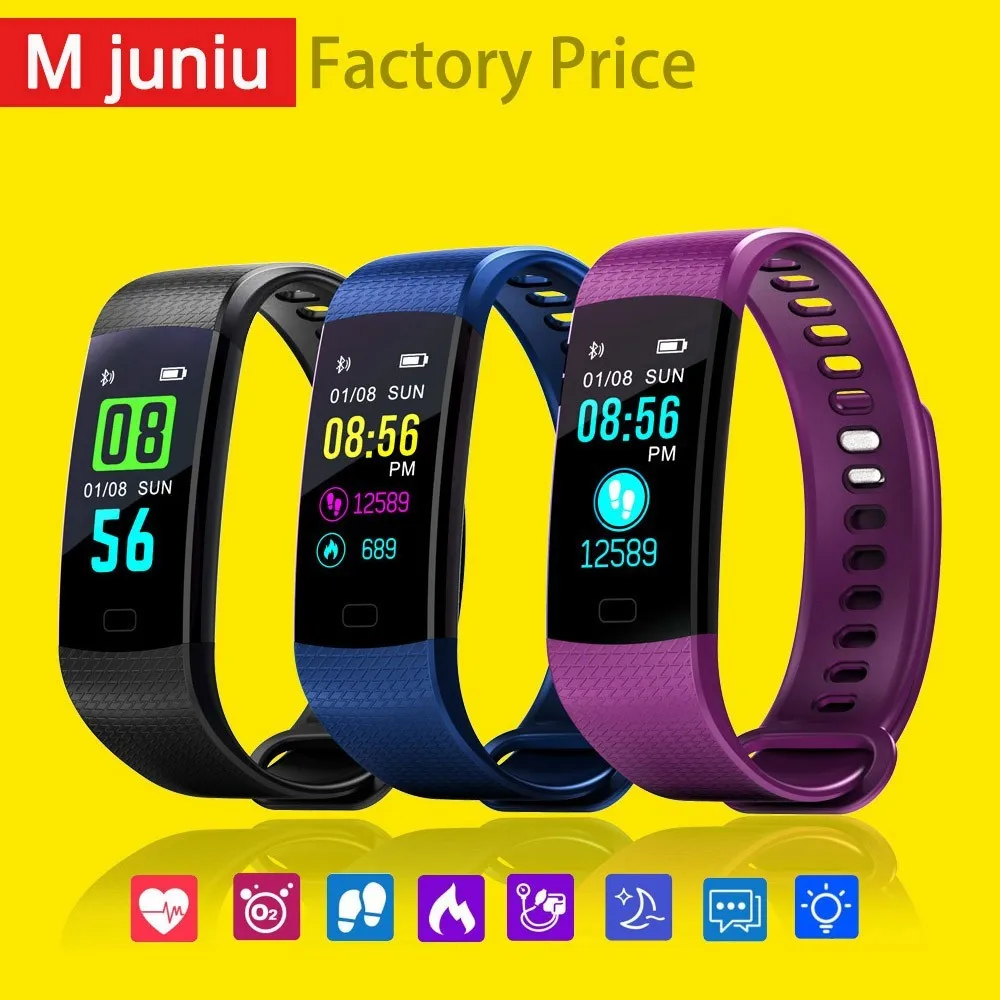 Y5 Wristband Smart Band Heart Rate Tracker Fitness Tracker Y5 Smartband Smart Bracelet Waterproof Smart Watch Men
Y5 Wristband Smart Band Heart Rate Tracker Fitness Tracker Y5 Smartband Smart Bracelet Waterproof Smart Watch Men