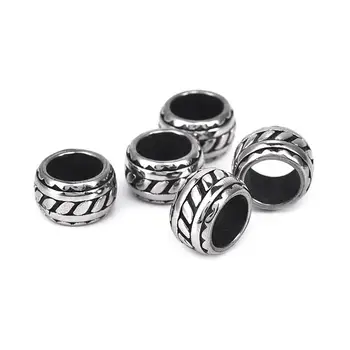 Chunky Stainless Steel 8mm Big Hole Tibetan Beads Spacer Beads For Jewelry Making Wholesale Bracelet Jewelry Findings
Chunky Stainless Steel 8mm Big Hole Tibetan Beads Spacer Beads For Jewelry Making Wholesale Bracelet Jewelry Findings