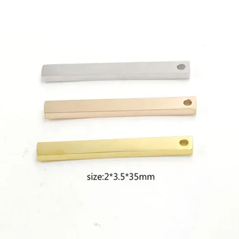 Fnixtar Both Sides Mirror Polish Effect 2*3.5*35mm Stainless Steel Rectangle Bar Charm Blank Stamping Tag DIY Making 20piece/lot
Fnixtar Both Sides Mirror Polish Effect 2*3.5*35mm Stainless Steel Rectangle Bar Charm Blank Stamping Tag DIY Making 20piece/lot