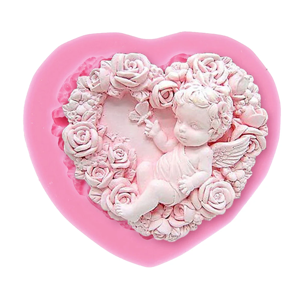 3D DIY silicone mold Rose Angel Silicone Lace Mat Cupcake Fondant Chocolate Moulds Cake Decorating Tools Accessories
3D DIY silicone mold Rose Angel Silicone Lace Mat Cupcake Fondant Chocolate Moulds Cake Decorating Tools Accessories