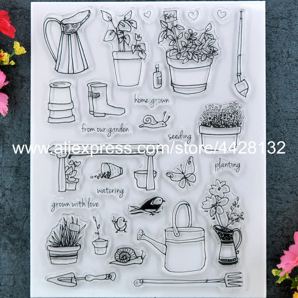 Grown With Love Garden Flowers Scrapbook DIY photo cards rubber stamp clear stamp transparent stamp 14x18cm 9012057
Grown With Love Garden Flowers Scrapbook DIY photo cards rubber stamp clear stamp transparent stamp 14x18cm 9012057
