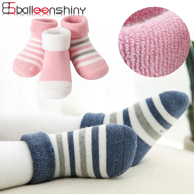 BalleenShiny 3Pairs Striped Thicken Terry Socks Baby Boys Girls Soft Warm Plus Velvet Socks Infant Kids Autumn Winter Socks Set
BalleenShiny 3Pairs Striped Thicken Terry Socks Baby Boys Girls Soft Warm Plus Velvet Socks Infant Kids Autumn Winter Socks Set