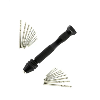 Precision Pin Vise Hand Drill with Twist Drill Bits Set of 20 Pieces Rotary Tools for Models and Hobby
Precision Pin Vise Hand Drill with Twist Drill Bits Set of 20 Pieces Rotary Tools for Models and Hobby