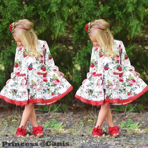 Princess Girl Xmas Floral Dress Kids Baby Girl Long Sleeve Dress Floral Birthday Party Christmas A Line Dresses Clothes
Princess Girl Xmas Floral Dress Kids Baby Girl Long Sleeve Dress Floral Birthday Party Christmas A Line Dresses Clothes