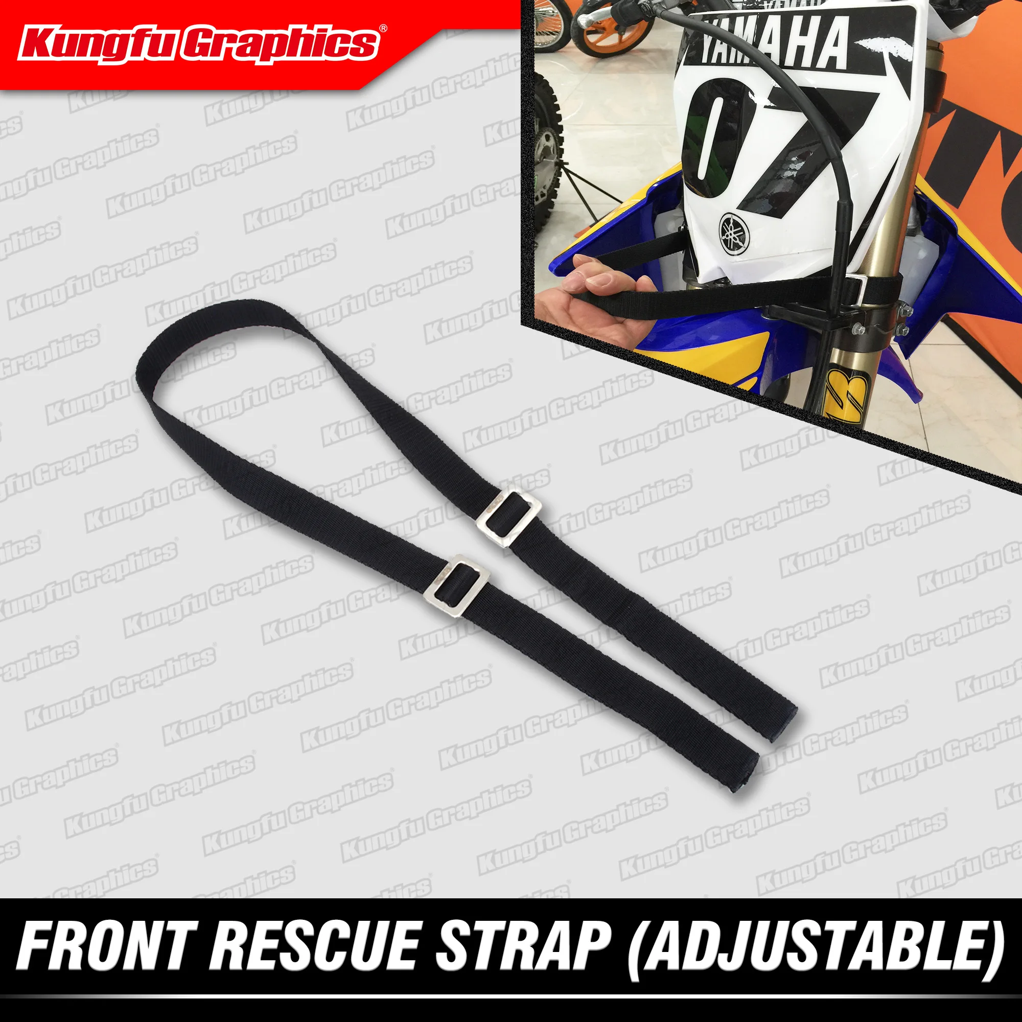 KUNGFU GRAPHICS Front Fork Pull Sling Leash for Motocross Enduro Recover Fallen Motorcycle Easily Lift Drag or Move As Tie-down
KUNGFU GRAPHICS Front Fork Pull Sling Leash for Motocross Enduro Recover Fallen Motorcycle Easily Lift Drag or Move As Tie-down