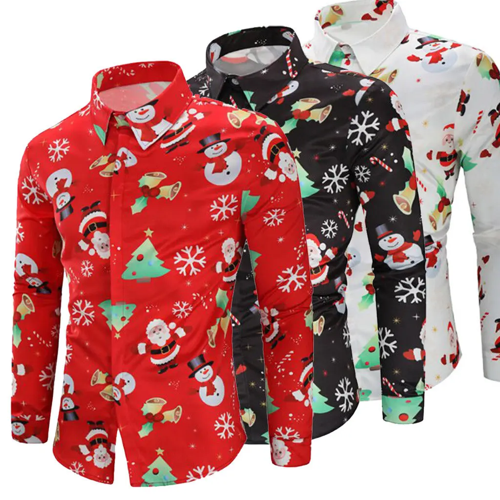 Hirigin Mens Harajuku Christmas Xmas 3D Printing Long Sleeve Casual Blouse Shirt Tops Tee Shirts Outwear Luxury Boy Clothing
Hirigin Mens Harajuku Christmas Xmas 3D Printing Long Sleeve Casual Blouse Shirt Tops Tee Shirts Outwear Luxury Boy Clothing