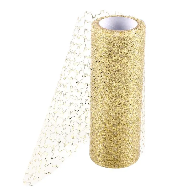 Tulle Rolls Organza DIY Sewing Accessories For Chair Sash Bow Spool Tutu Skirt Wedding Decoration (White Golden)
Tulle Rolls Organza DIY Sewing Accessories For Chair Sash Bow Spool Tutu Skirt Wedding Decoration (White Golden)
