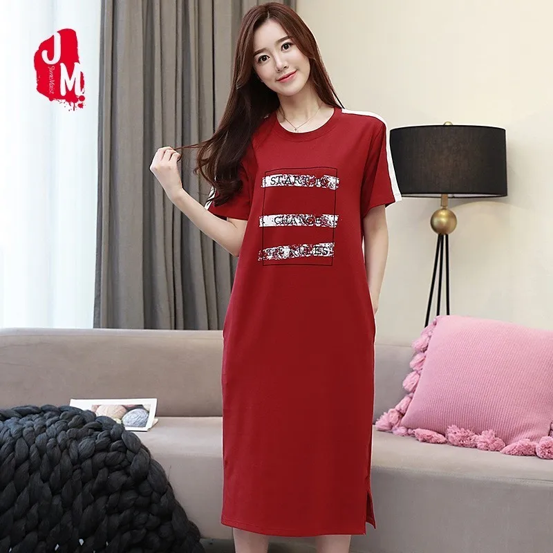Summer Nightgowns Women Cotton Cartoon Sleepwear Women Cotton Mini Ladies Nightdress Sexy Plus Size Nightwear O-neck Home Dress
Summer Nightgowns Women Cotton Cartoon Sleepwear Women Cotton Mini Ladies Nightdress Sexy Plus Size Nightwear O-neck Home Dress