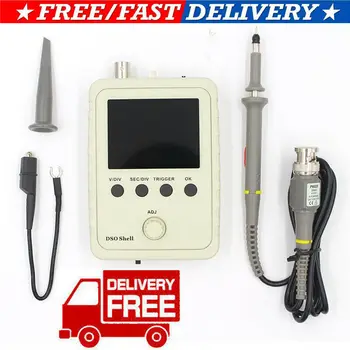2.4" DSO150 Digital shell LCD Oscilloscope Assembled With Case Test Clip DIY Kit
2.4" DSO150 Digital shell LCD Oscilloscope Assembled With Case Test Clip DIY Kit
