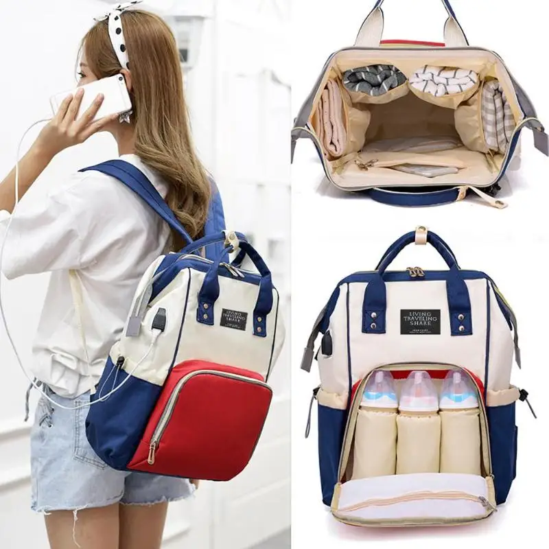 Large Capacity Travel Backpack Oxford Cloth Nursing Top-Handle Bag for Baby Diaper Multifunction Mummy Maternity Shoulder Bag
Large Capacity Travel Backpack Oxford Cloth Nursing Top-Handle Bag for Baby Diaper Multifunction Mummy Maternity Shoulder Bag