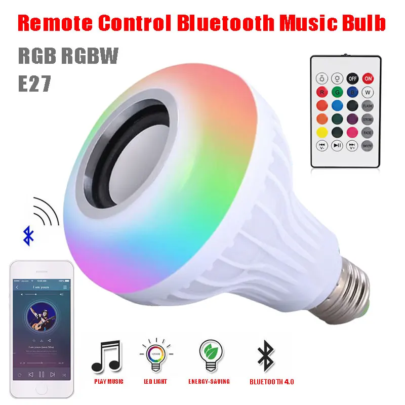 Bluetooth LED Lamp Speaker Music Playing Audio Smart Bulb Light Speakers with Remote Control for Home
Bluetooth LED Lamp Speaker Music Playing Audio Smart Bulb Light Speakers with Remote Control for Home