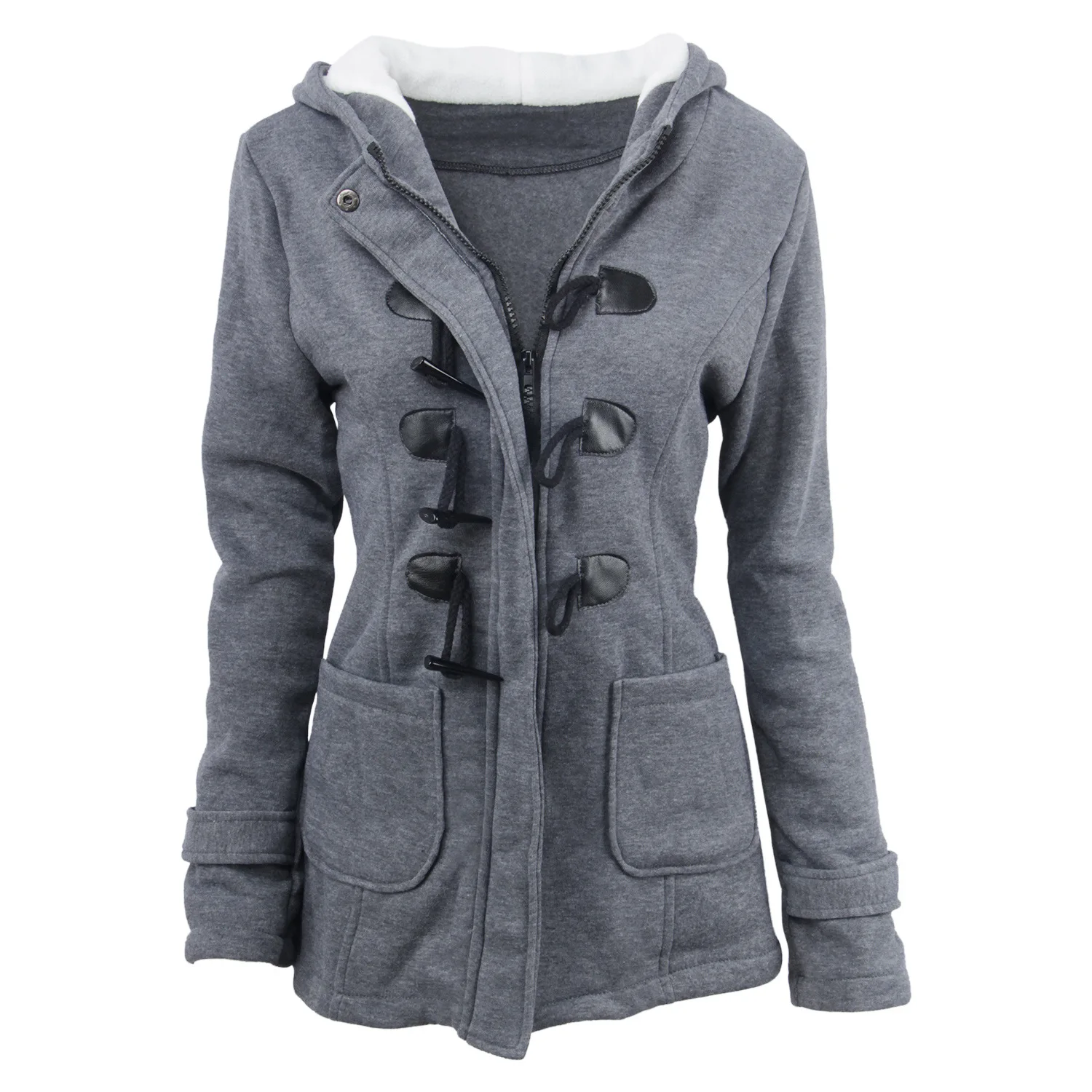 Horn button Jacket coat Winter Autumn women warm slim plus size warm Thick long hooded OverCoat 6XL Outwear jacket for women
Horn button Jacket coat Winter Autumn women warm slim plus size warm Thick long hooded OverCoat 6XL Outwear jacket for women