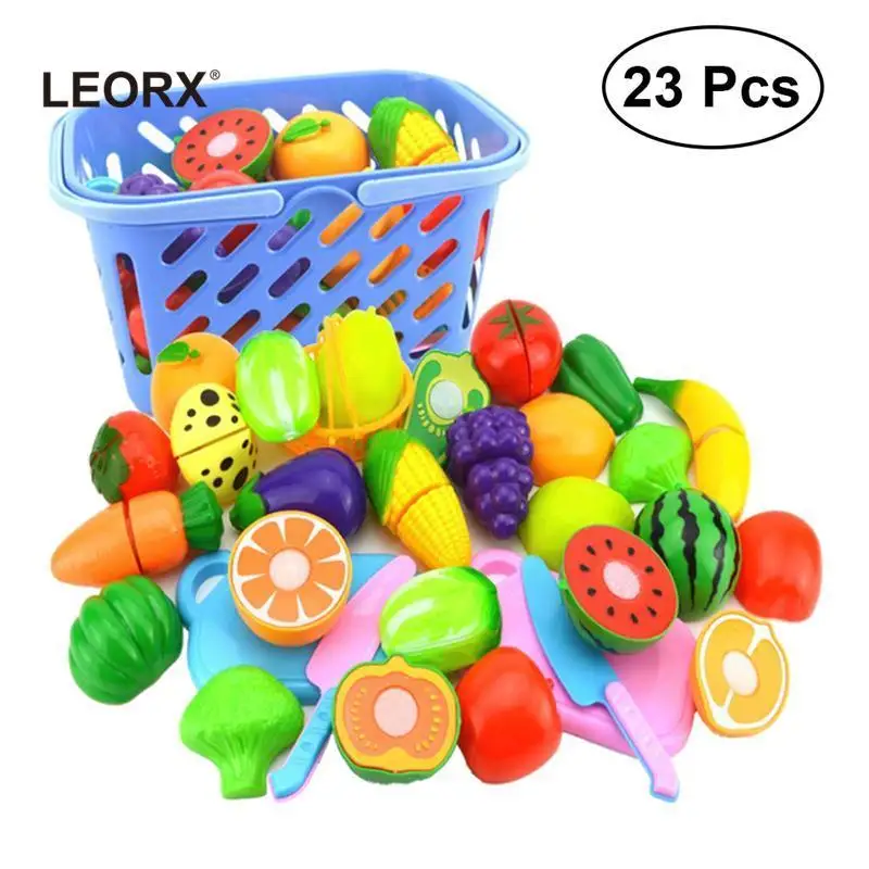 Leorx 23Pcs/Set Plastic Fruit Vegetables Cutting Toy Early Development And Education Toy For Baby - Color Random 2019 Hot Sale
Leorx 23Pcs/Set Plastic Fruit Vegetables Cutting Toy Early Development And Education Toy For Baby - Color Random 2019 Hot Sale
