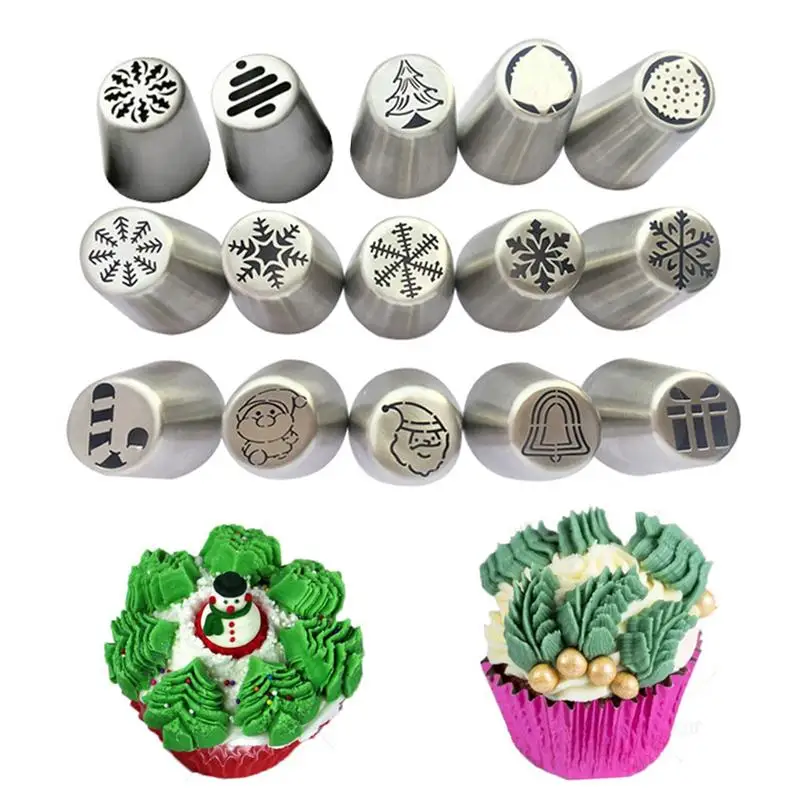 Christmas Decorating Nozzle Christmas Tree Snowflake Santa Claus Stainless Steel One-piece Cream Decorating Tool
Christmas Decorating Nozzle Christmas Tree Snowflake Santa Claus Stainless Steel One-piece Cream Decorating Tool