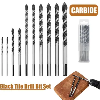 10PCS Multifunctional Black Tile Drill Bit Marble Glass Tile Hole Opener Hand Drill Alloy Bit Set Tool Accessories
10PCS Multifunctional Black Tile Drill Bit Marble Glass Tile Hole Opener Hand Drill Alloy Bit Set Tool Accessories