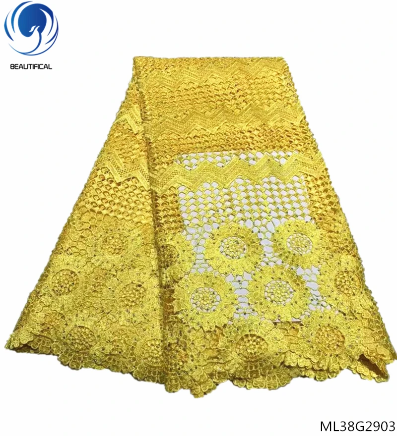 BEAUTIFICAL nigerian lace fabric 2018 cord lace fabric dubai embroidery lace fabric yellow color laces fabrics ML38G29
BEAUTIFICAL nigerian lace fabric 2018 cord lace fabric dubai embroidery lace fabric yellow color laces fabrics ML38G29