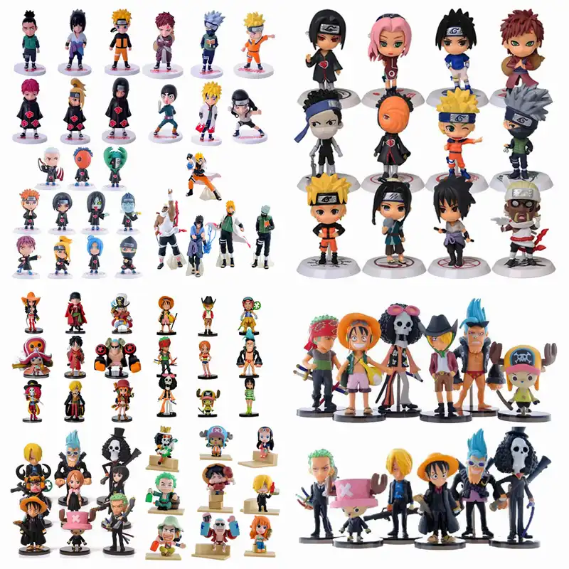 アニメワンピース Naruto ナルト Pvc アクションフィギュアおもちゃかわいいミニフィギュアモデル人形コレクション Brinquedos フルセットホット販売 アクション トイ フィギュア Gooum