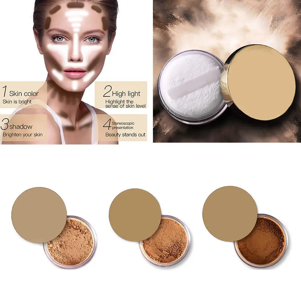 Oil Control Powder Makeup Long Lasting Bronzer Matte Brighten Mineral Dark Skin Contour Loose Face Powder
Oil Control Powder Makeup Long Lasting Bronzer Matte Brighten Mineral Dark Skin Contour Loose Face Powder