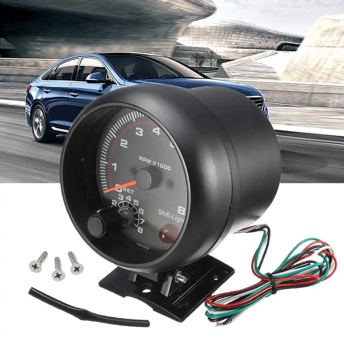 12V DC Tachometer Gauge K8044B 0~8000RPM Backlight White LED Works on 4 6 8 Cylinder Engines Universal Fit 12V Petrol Vehicle
12V DC Tachometer Gauge K8044B 0~8000RPM Backlight White LED Works on 4 6 8 Cylinder Engines Universal Fit 12V Petrol Vehicle
