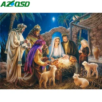 AZQSD Full Square Diamond Painting Portrait Picture Of Rhinestones Diamond Embroidery Sale Religion 5D DIY Home Decor Needlework
AZQSD Full Square Diamond Painting Portrait Picture Of Rhinestones Diamond Embroidery Sale Religion 5D DIY Home Decor Needlework